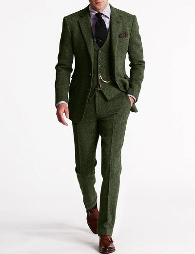 3-Piece Suit | Formal | Single Breasted | Winter Suit | Men's Suit-Grace Aura