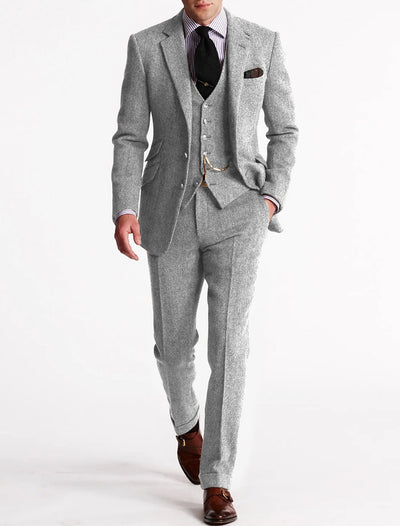 3-Piece Suit | Formal | Single Breasted | Winter Suit | Men's Suit-Grace Aura