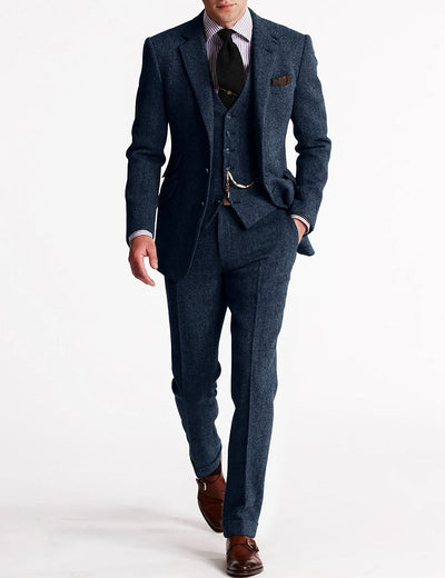 3-Piece Suit | Formal | Single Breasted | Winter Suit | Men's Suit-Grace Aura