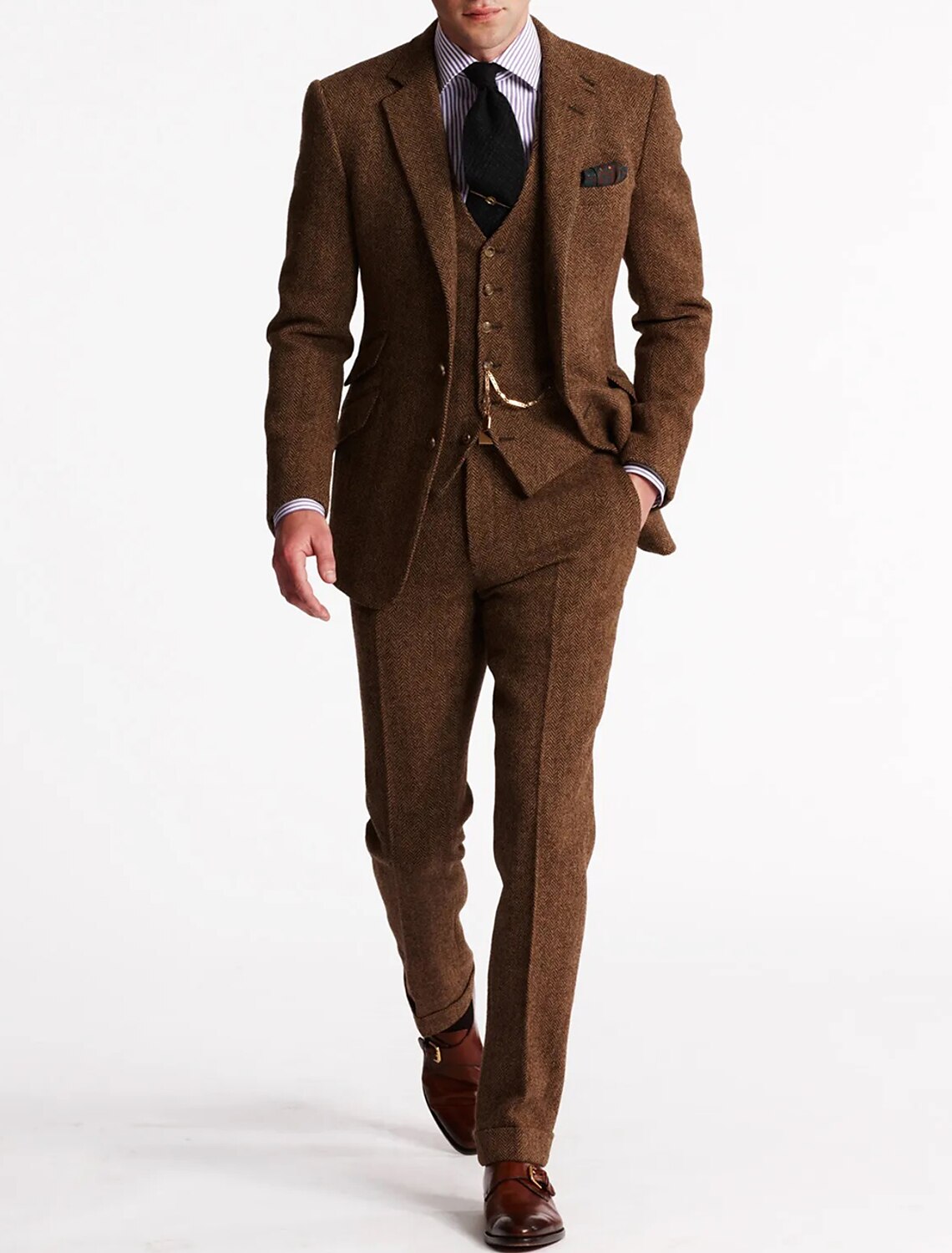 3-Piece Suit | Formal | Single Breasted | Winter Suit | Men's Suit-Grace Aura