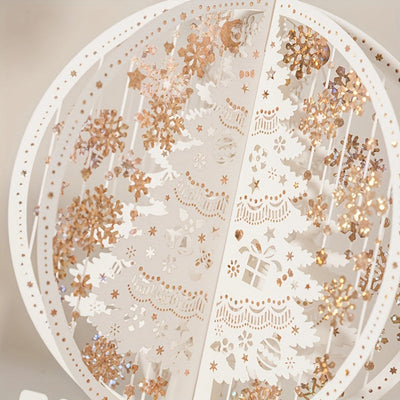 3D Christmas Tree Card - White - Decoration - 3D Christmas Card - Pop-Up Xmas Card-Grace Aura