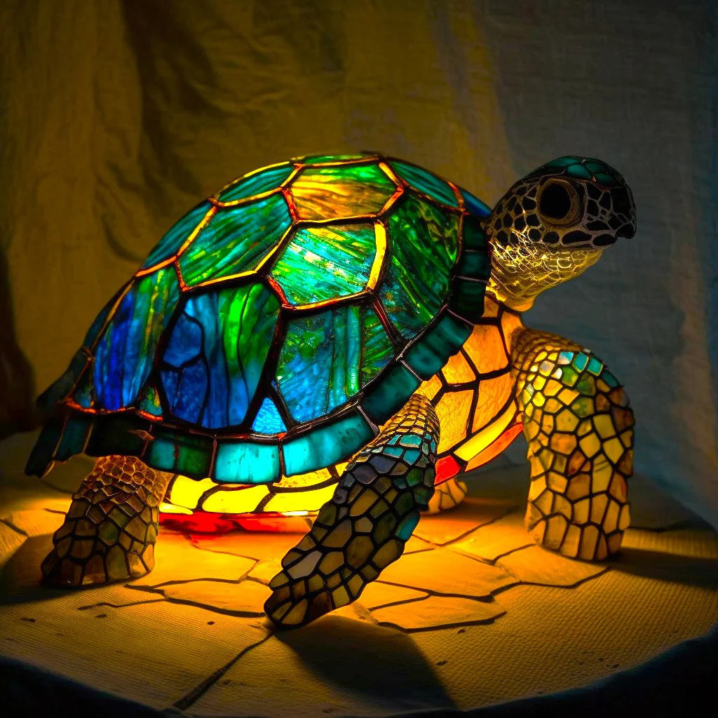 Animal Lamp - Colorful Design Glass Table Lamp-Grace Aura