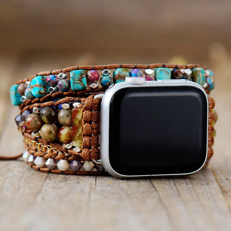 Apple Watch Band - Boho - Stones - Watch Bracelet - Watch Strap-Grace Aura