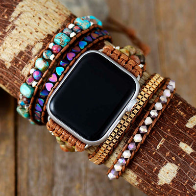 Apple Watch Band - Boho - Stones - Watch Bracelet - Watch Strap-Grace Aura