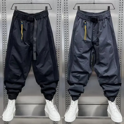 Baggy Pants - Men's Elastic Waist Loose Fit Track Pants-Grace Aura