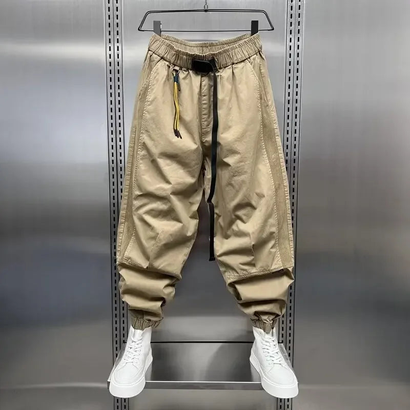 Baggy Pants - Men's Elastic Waist Loose Fit Track Pants-Grace Aura