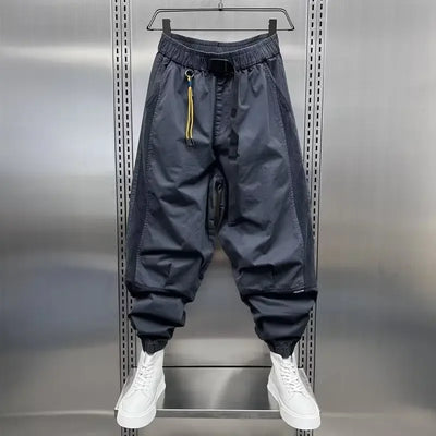 Baggy Pants - Men's Elastic Waist Loose Fit Track Pants-Grace Aura