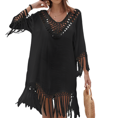 Beach Cover-Up | Boho | Crochet | Swimsuit Cover-Up | Cover-Up Dress-Grace Aura