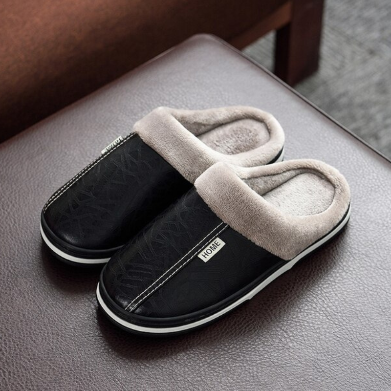 Bergen Indoor Slippers | Warm men's winter slippers-Grace Aura