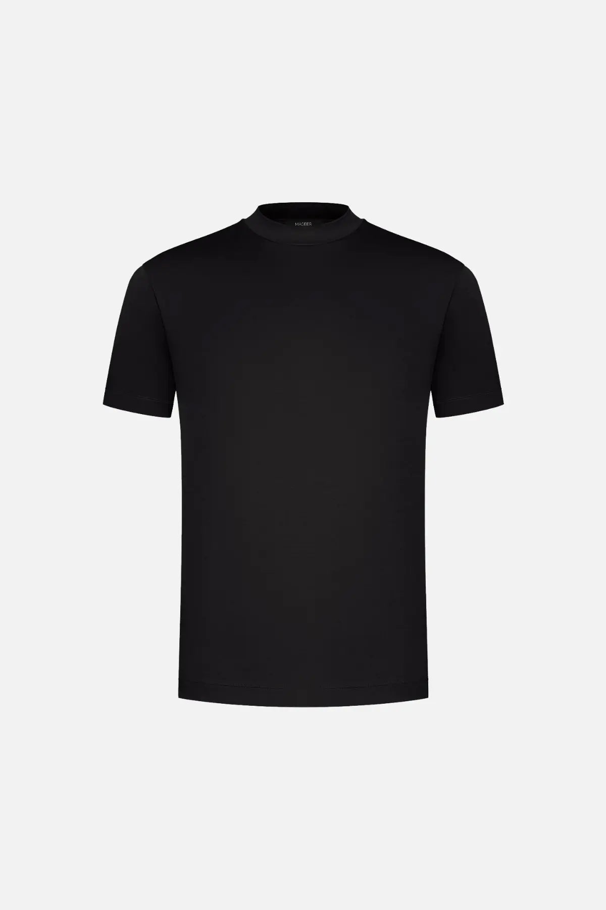 Black T-Shirt | Round Neck | Relaxed Fit | Plain T-Shirt | Men's T-Shirt-Grace Aura