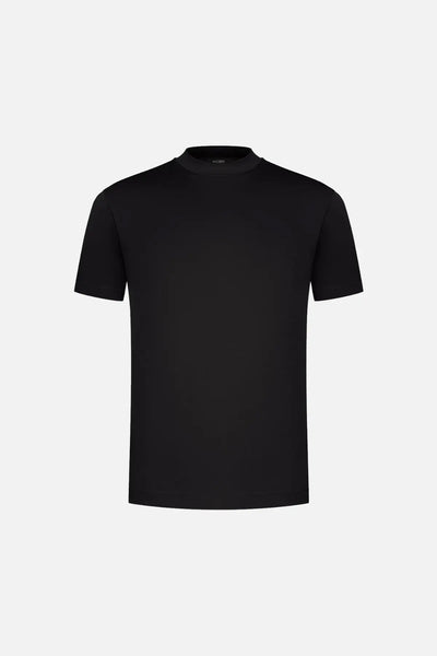 Black T-Shirt | Round Neck | Relaxed Fit | Plain T-Shirt | Men's T-Shirt-Grace Aura