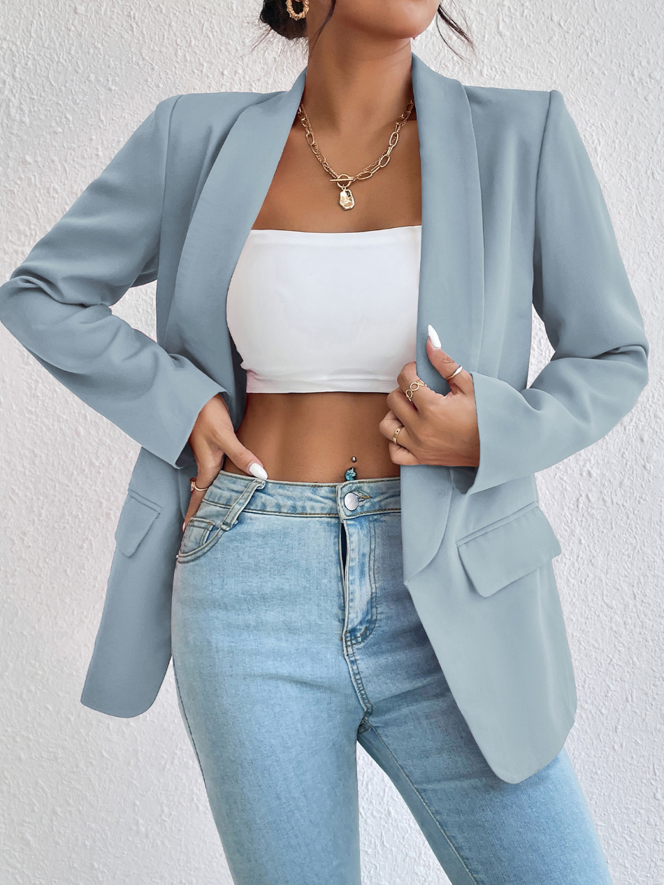Blazer | Open Front | Classic | Women's Blazer | Women's Jacket-Grace Aura