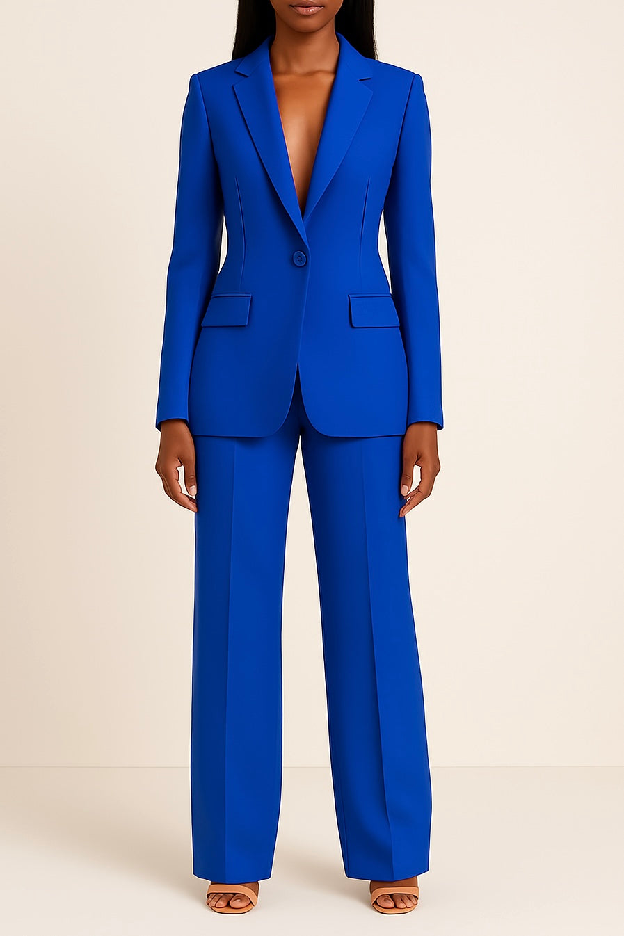 Blazer and Trouser Set | Formal | Wide Leg | Co-Ord Set | Women's Suit-Grace Aura