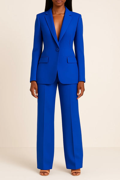 Blazer and Trouser Set | Formal | Wide Leg | Co-Ord Set | Women's Suit-Grace Aura