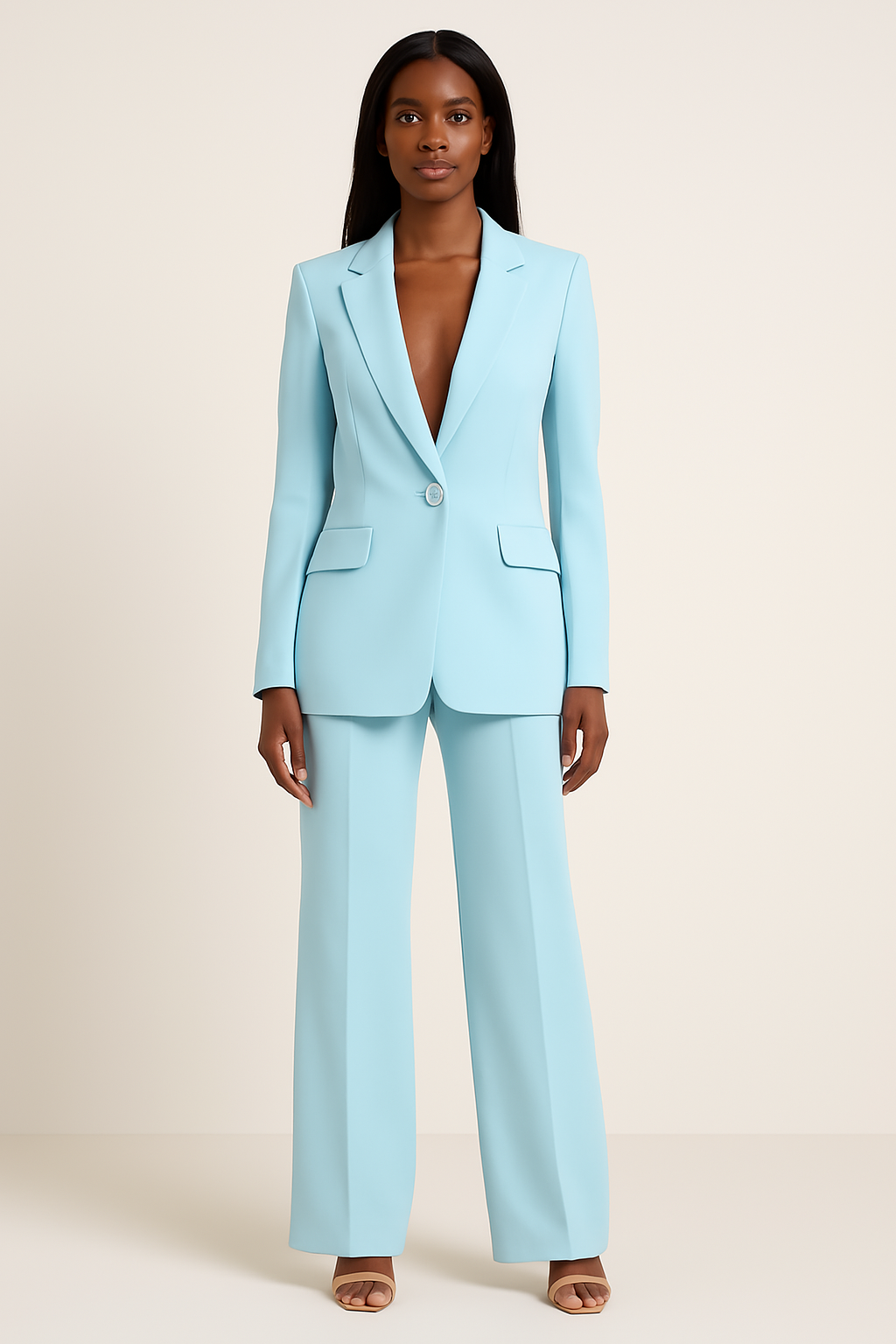Blazer and Trouser Set | Formal | Wide Leg | Co-Ord Set | Women's Suit-Grace Aura