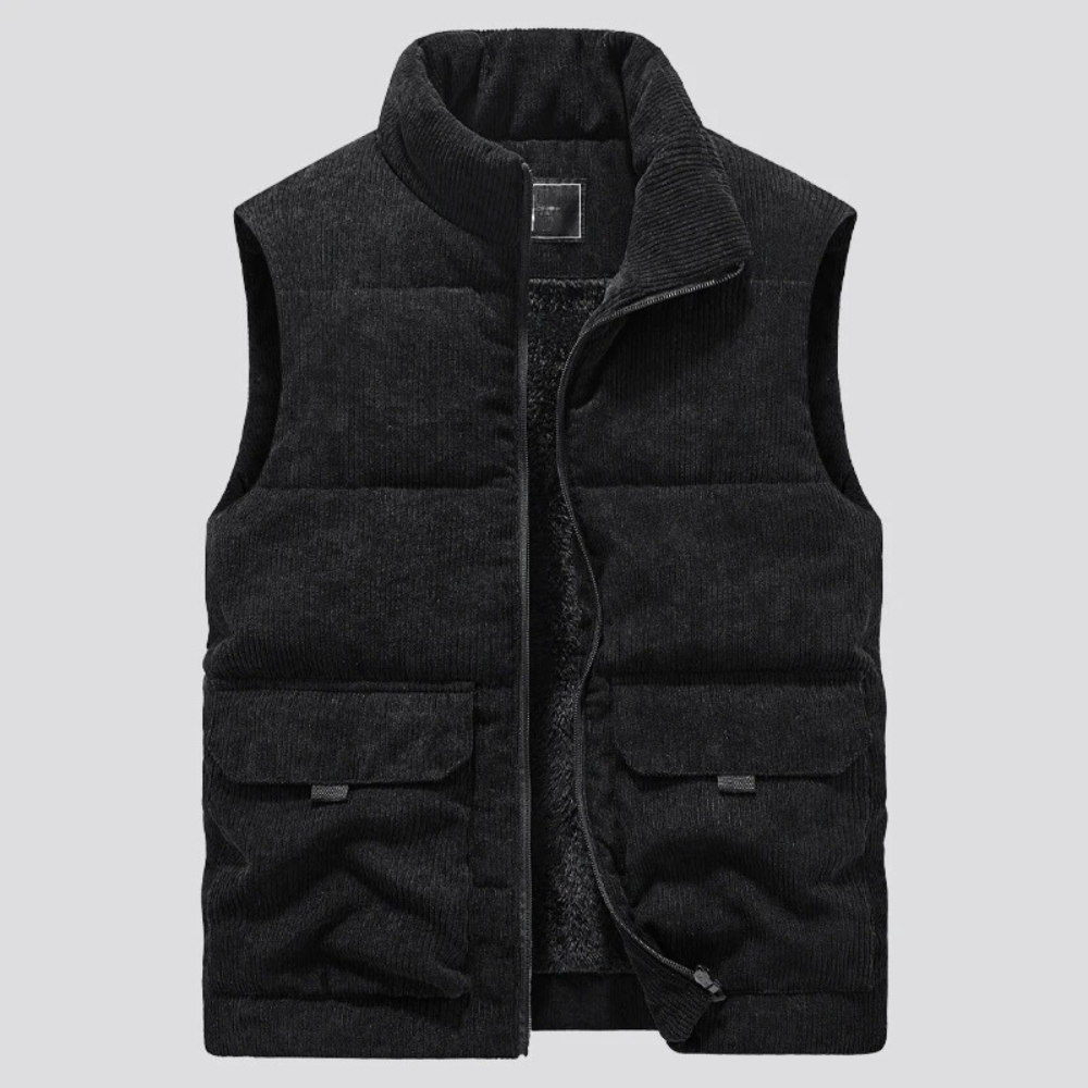 Bodywarmer | Corduroy | Padded | Puffer Vest | Men's Gilet-Grace Aura