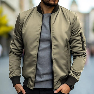 Bomber Jacket - Men's Casual Zip-Up Jacket-Grace Aura
