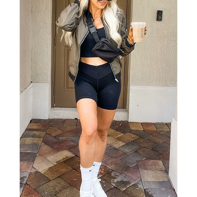 Bomber Jacket - Zip-Up - Lightweight - Summer Jacket - Women's Jacket-Grace Aura