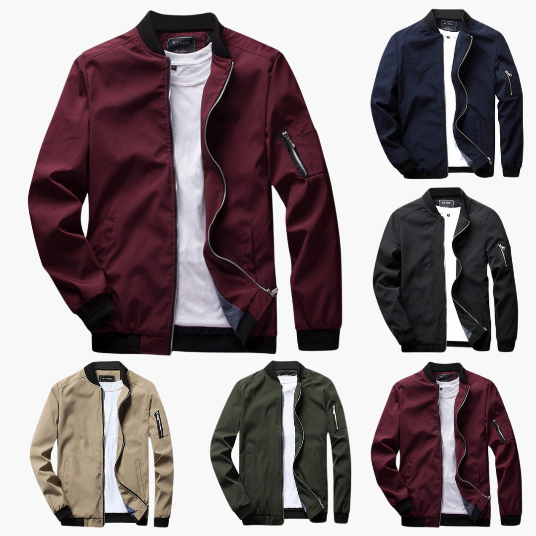 Bomber Jacket | Zip-Up | Windproof | Autumn Jacket | Men's Jacket-Grace Aura