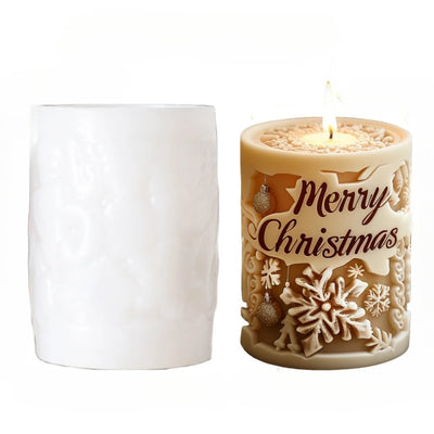 Candle Mold - Decorative 3D Christmas Candle Molds for Handmade Candles-Grace Aura