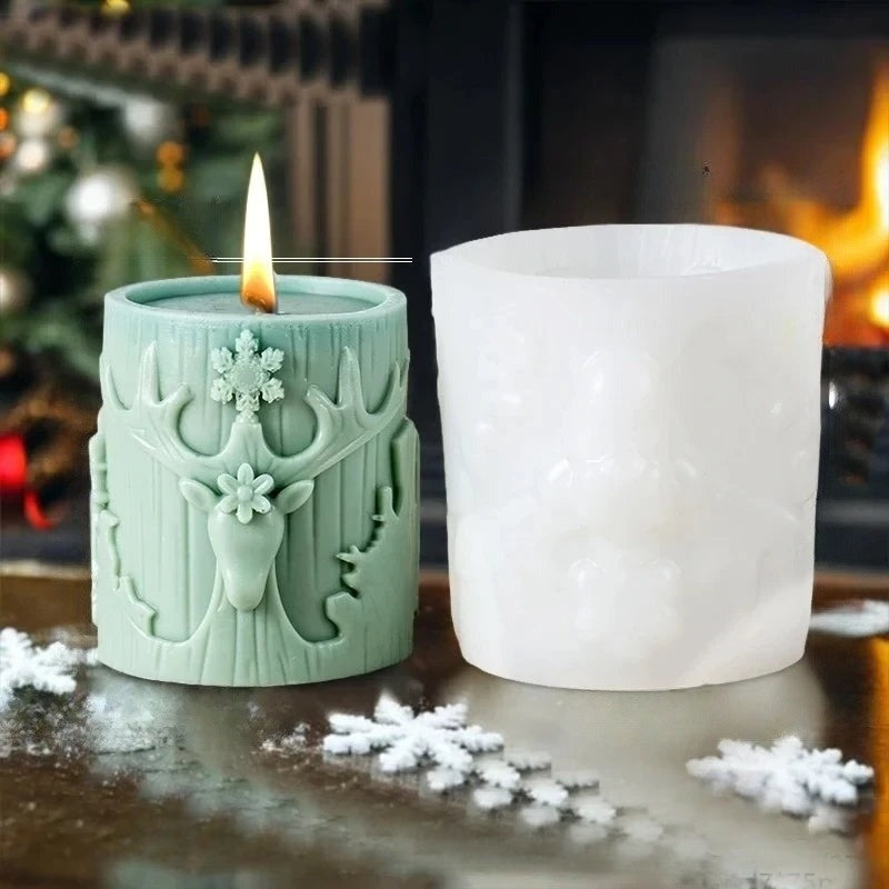 Candle Mold - Decorative 3D Christmas Candle Molds for Handmade Candles-Grace Aura