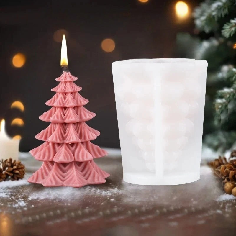 Candle Mold - Decorative 3D Christmas Candle Molds for Handmade Candles-Grace Aura