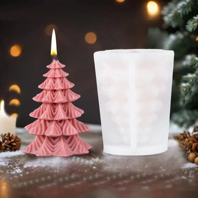 Candle Mold - Decorative 3D Christmas Candle Molds for Handmade Candles-Grace Aura