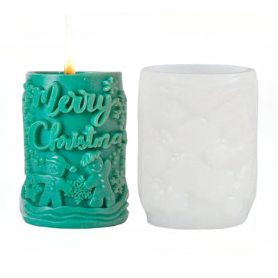 Candle Mold - Decorative 3D Christmas Candle Molds for Handmade Candles-Grace Aura