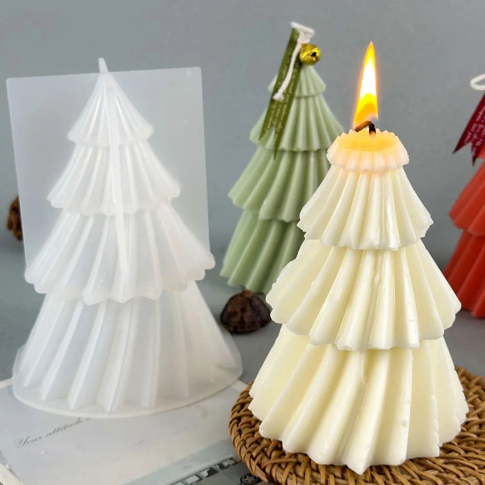 Candle Mold | Decorative | Christmas Tree | DIY Candles | Candle Moulds Christmas-Grace Aura