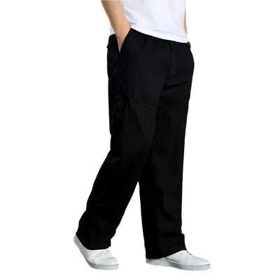 Cargo Pants | Straight Leg | Cotton | Loose Fit Pants | Men's Clothing-Grace Aura