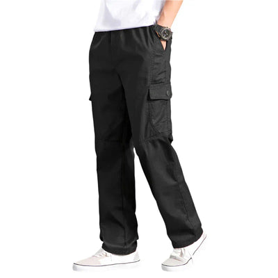 Cargo Pants | Straight Leg | Cotton | Loose Fit Pants | Men's Clothing-Grace Aura