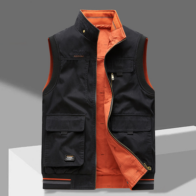 Cargo Vest | Sleeveless | Pockets | Work Vest | Men's Gilet-Grace Aura