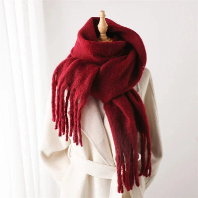 Cashmere Scarf - Women's Warm Chunky Knitted Winter Scarf-Grace Aura