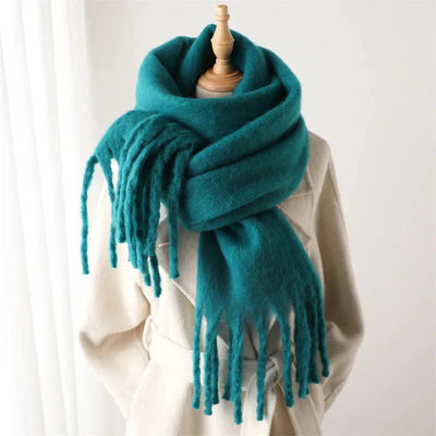 Cashmere Scarf - Women's Warm Chunky Knitted Winter Scarf-Grace Aura