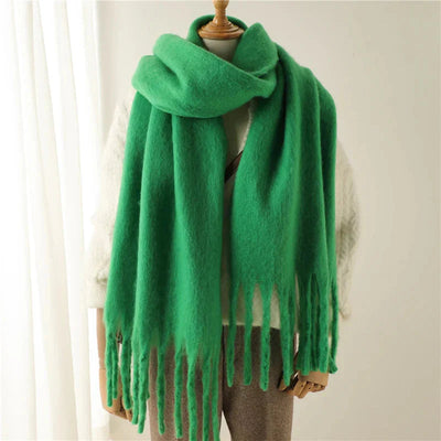 Cashmere Scarf - Women's Warm Chunky Knitted Winter Scarf-Grace Aura