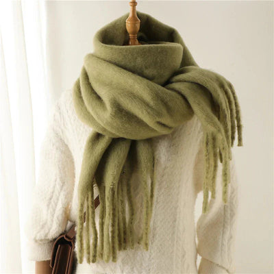 Cashmere Scarf - Women's Warm Chunky Knitted Winter Scarf-Grace Aura