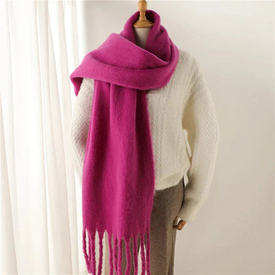 Cashmere Scarf - Women's Warm Chunky Knitted Winter Scarf-Grace Aura