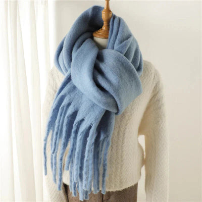 Cashmere Scarf - Women's Warm Chunky Knitted Winter Scarf-Grace Aura
