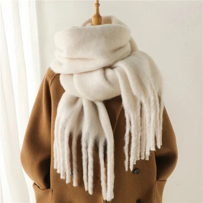 Cashmere Scarf - Women's Warm Chunky Knitted Winter Scarf-Grace Aura
