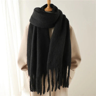 Cashmere Scarf - Women's Warm Chunky Knitted Winter Scarf-Grace Aura