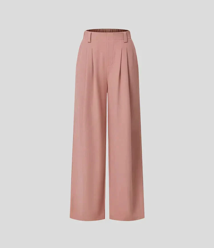 Celine - Slacks with High Waist for Women Versatile Clothing-Grace Aura