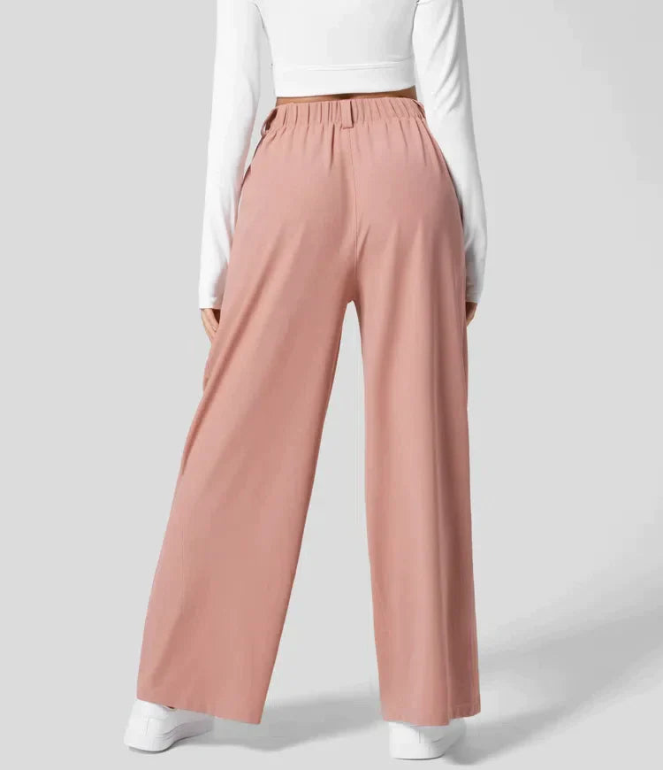 Celine - Slacks with High Waist for Women Versatile Clothing-Grace Aura