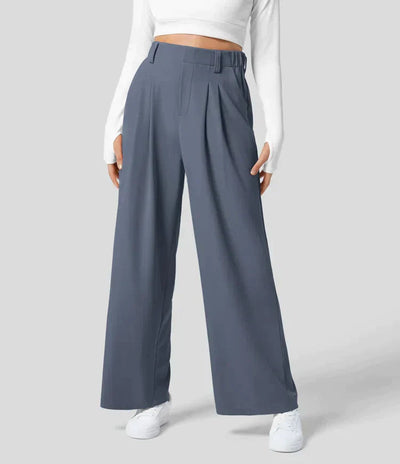 Celine - Slacks with High Waist for Women Versatile Clothing-Grace Aura