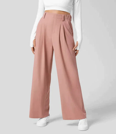 Celine - Slacks with High Waist for Women Versatile Clothing-Grace Aura
