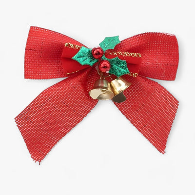 CharmBow - Decoration Christmas tree bow with small bells-Grace Aura