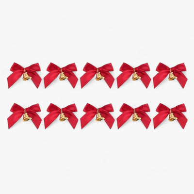 CharmBow - Decoration Christmas tree bow with small bells-Grace Aura