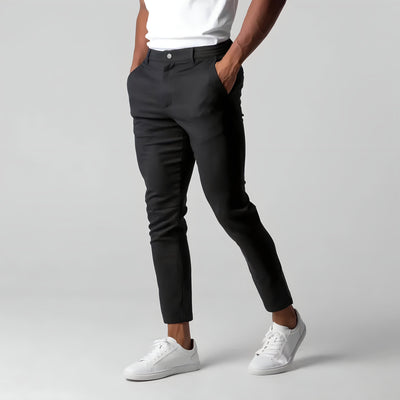 Chino Pants | Elastic Waist | Stretchy | Skinny Chinos | Mens Chinos-Grace Aura