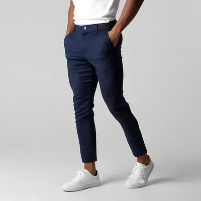 Chino Pants | Elastic Waist | Stretchy | Skinny Chinos | Mens Chinos-Grace Aura