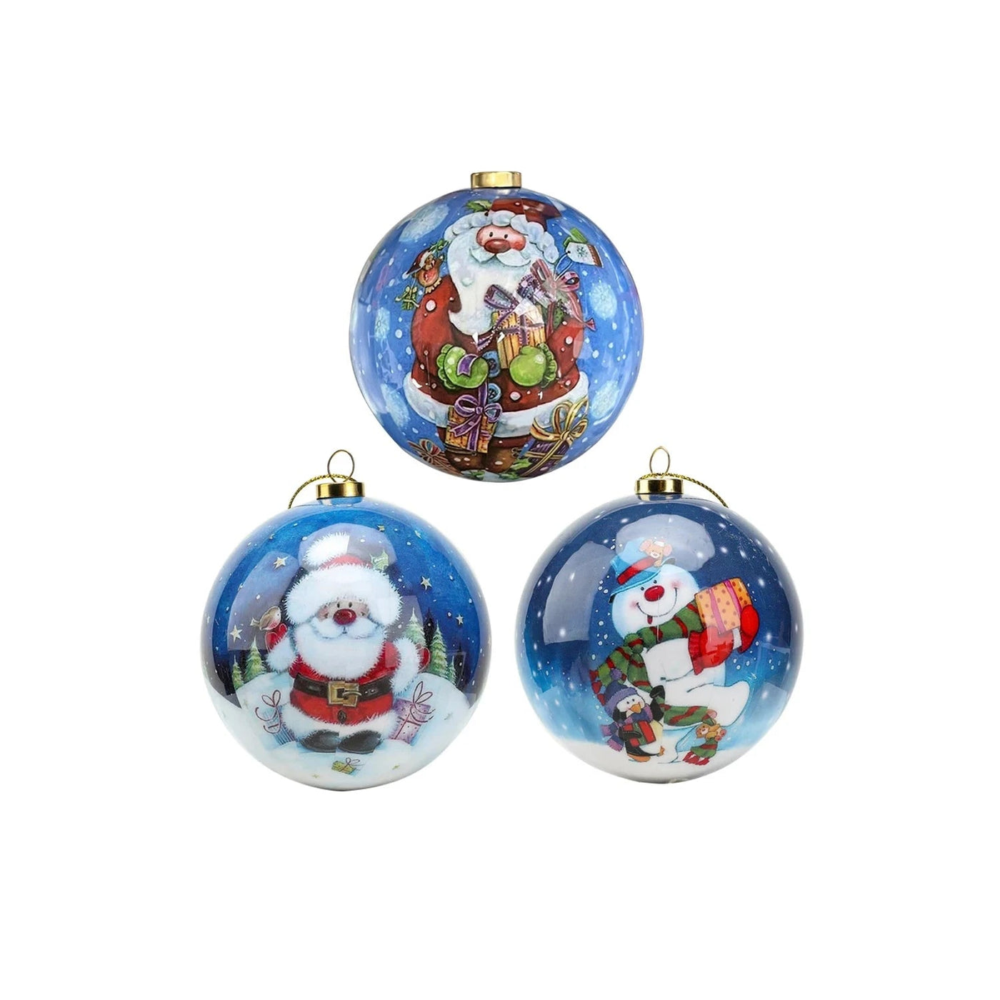 Christmas Baubles - Cute - Snowman - Christmas Ornaments - Christmas Tree Balls-Grace Aura