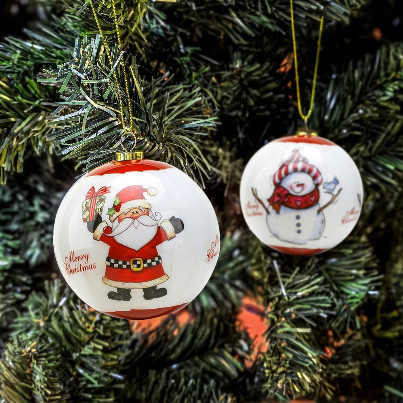Christmas Baubles - Cute - Snowman - Christmas Ornaments - Christmas Tree Balls-Grace Aura